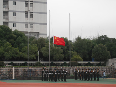 BG电子平台网站2014级国防生举行升国旗仪式